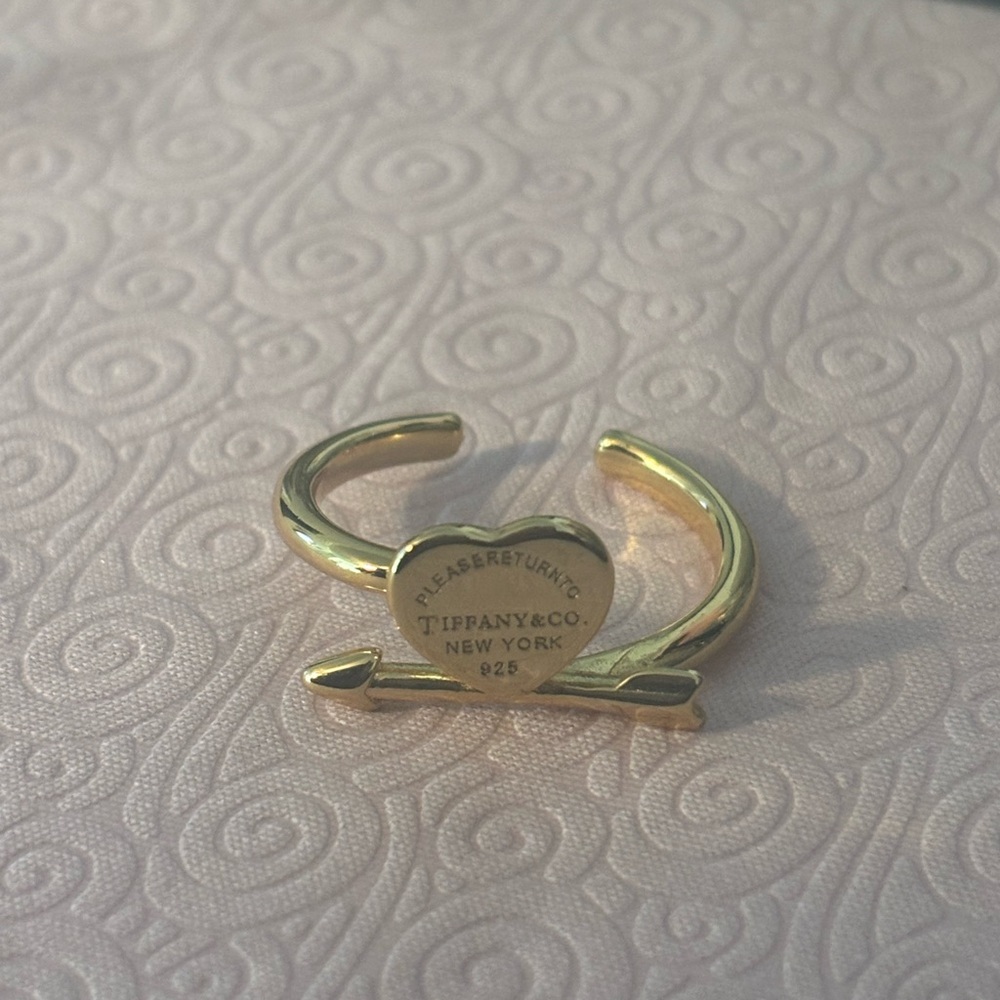 Adjustable Gold Heart Ring